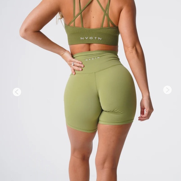NVGTN Olive Signature 2.0 Shorts - Picture 4 of 6